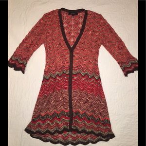 Nine West long sweater w/ 3/4 sleeves. Size M